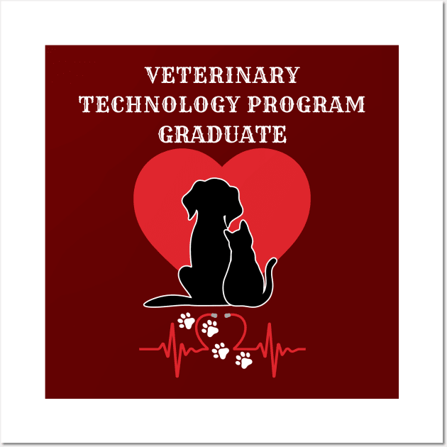 Veterinary technology program graduate love of pets Frit-Tees Wall Art by Shean Fritts 